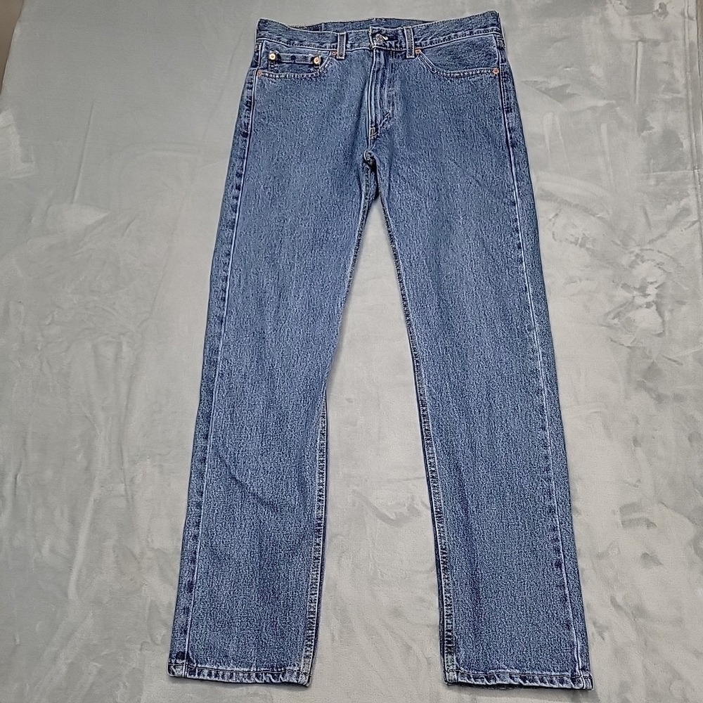 Levi's Jeans Men 33x32 Blue‎ 505 Regular Fit Straight Leg Denim Everyday Comfort